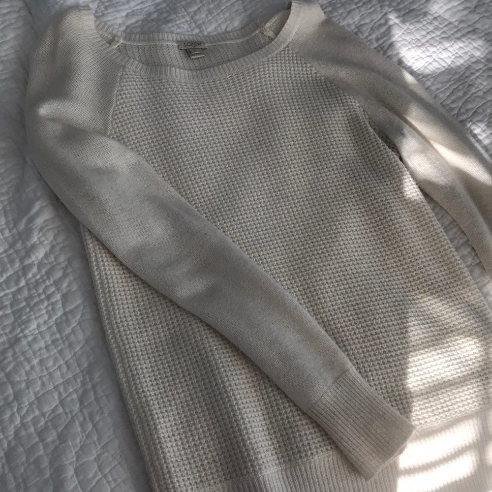 J crew waffle sweater